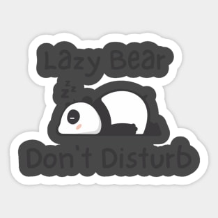 Lazy bear Sticker